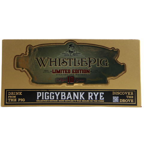 WhistlePig 10 Year Piggybank Edition Rye Whiskey 1.0L