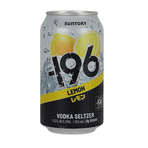 -196 Vodka Seltzer RTD - Lemon 355mL