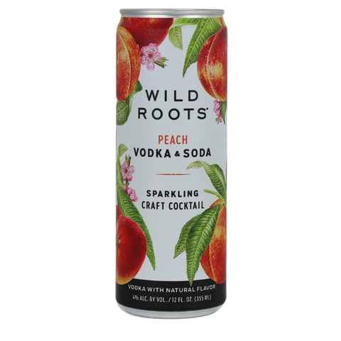 Wild Roots Vodka+Soda Peach RTD