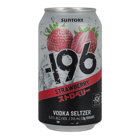 -196 Vodka Seltzer RTD - Strawberry 355mL