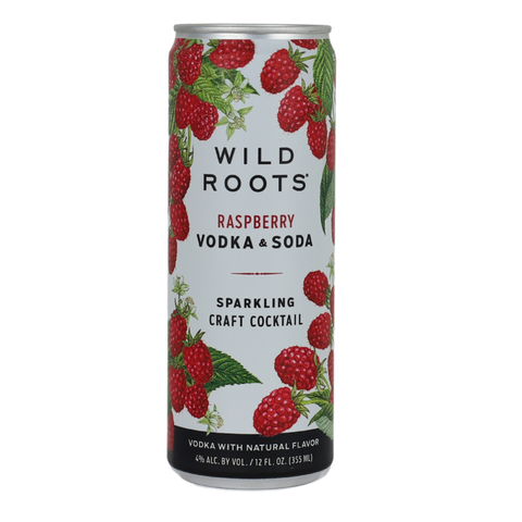 Wild Roots Vodka+Soda Raspberry RTD