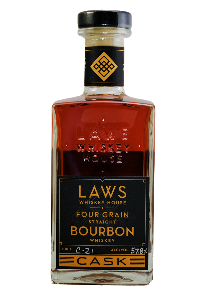 Laws Four Grain Cask Strength Straight Bourbon Whiskey
