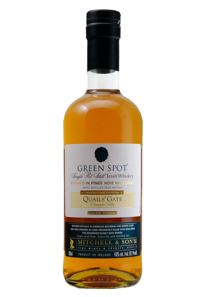 Green Spot Quail's Gate Pot Still Irish Whiskey