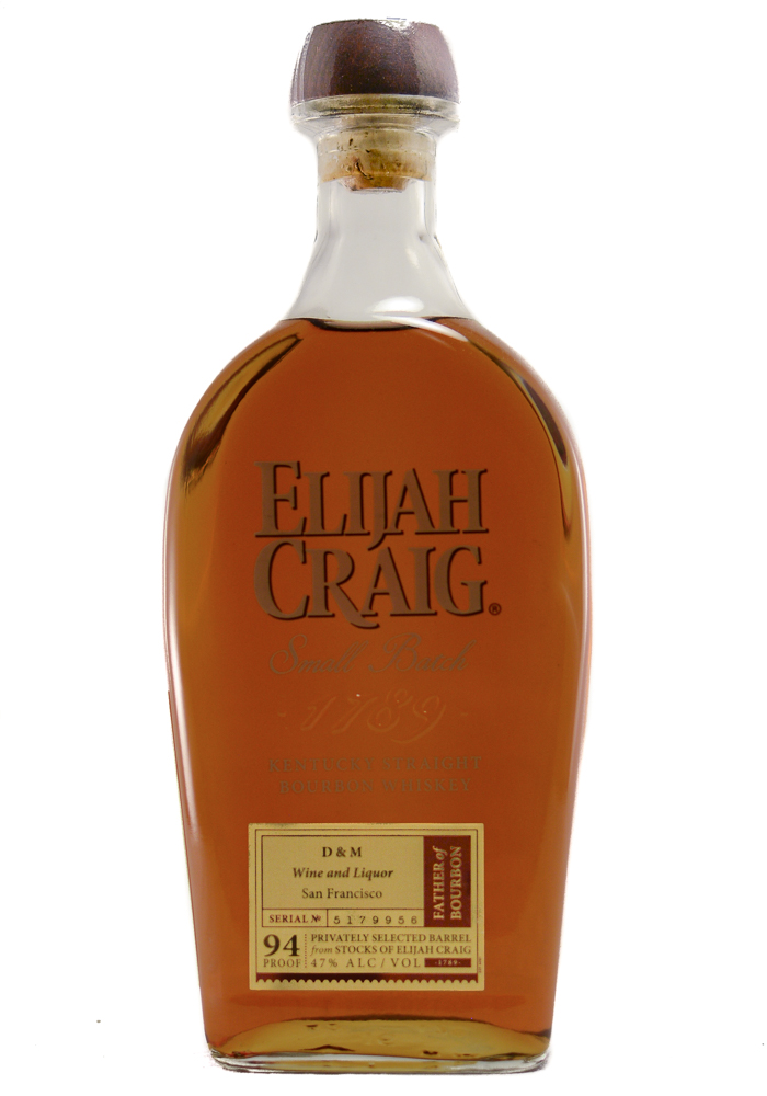 Elijah Craig D&M Store Pick Straight Bourbon Whiskey