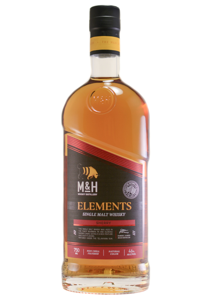 M&H Elements Israel Single Malt Whisky Kosher