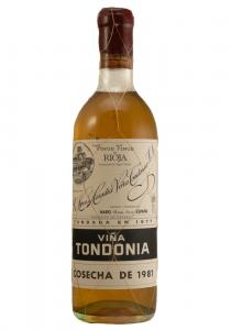 Lopez de Heredia 1981 Reserva Vina Tondonia Blanc
